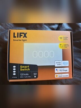 LIFX Smart Switch 4 Gang WiFi Alexa Google Home Apple HomeKit New